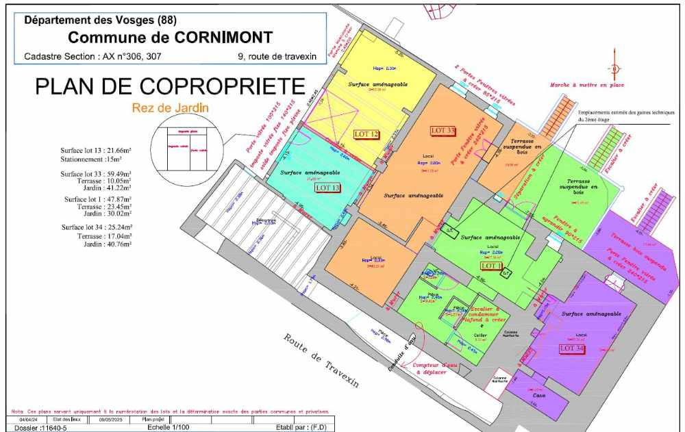 Lot avec terrasse privative - Lot à aménager